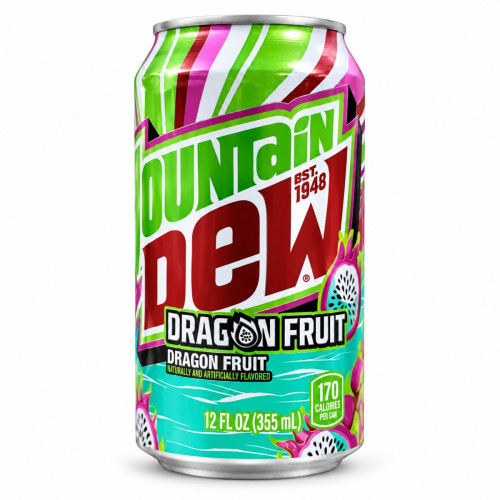 Mountain Dew Dragon Fruit 355 мл Mountain Dew Dragon Fruit 355 мл