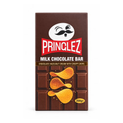 Pringlez Milk Chocolate Bar Hazelnut & Crispy Chips 200 г