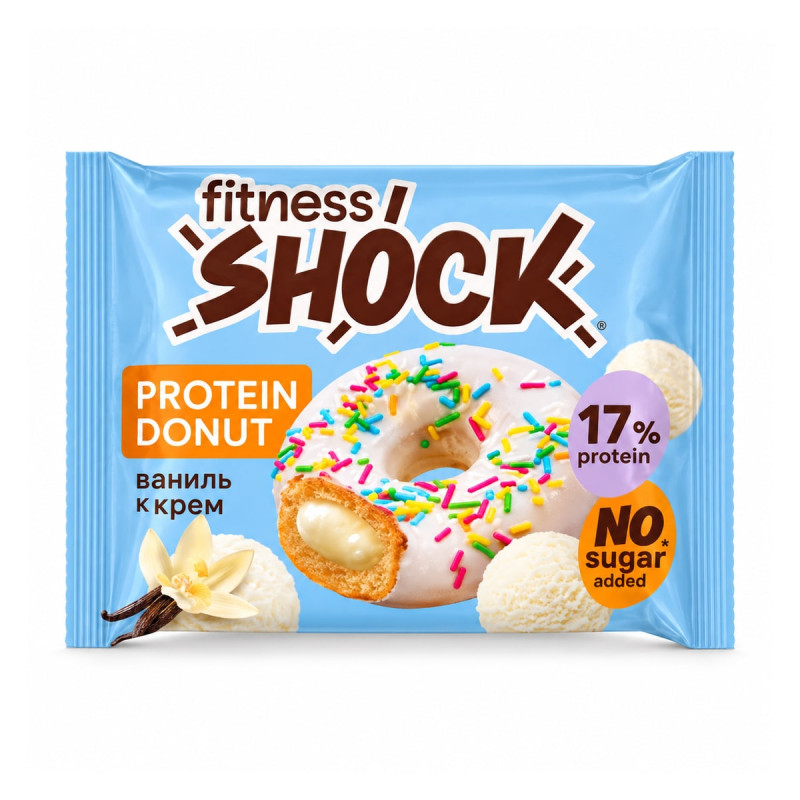 Fitness Shock Protein Donut Ваниль и карамель 70 г