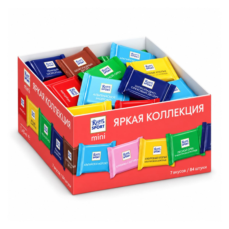 Ritter Sport порционное ассорти 1,45 кг 1.45 кг
