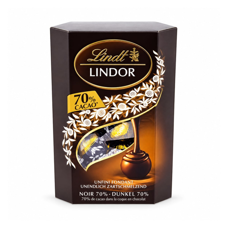 Lindt Lindor Конфеты Lindt Lindor 70% Cacao 200 г