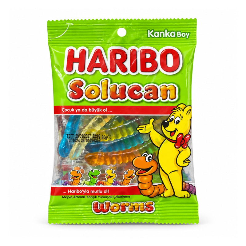 Haribo Мармелад Haribo Solucan Worms 80 г