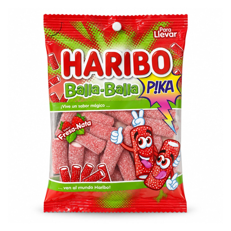 Haribo Мармелад Haribo Balla-Balla P!KA Клубника и сливки 80 г