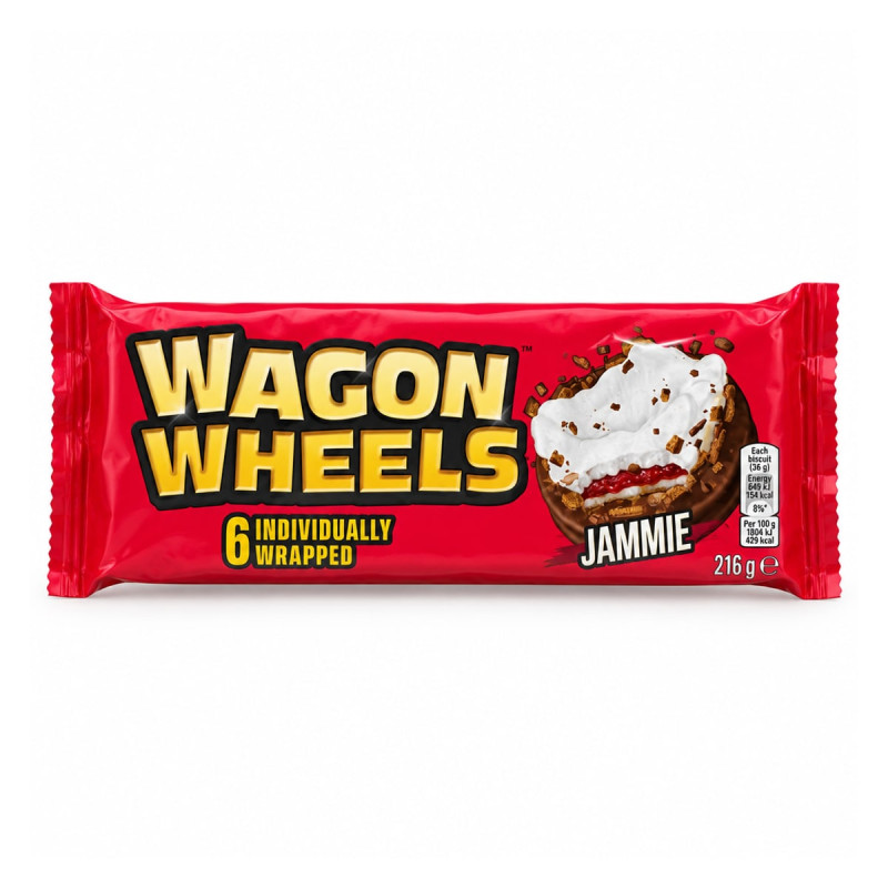 Wagon Wheels Печенье Wagon Wheels Jammie 6 шт. 216 г
