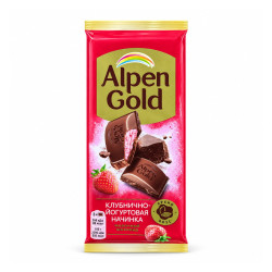 Alpen Gold Шоколад Alpen Gold Клубничный йогурт 80 г