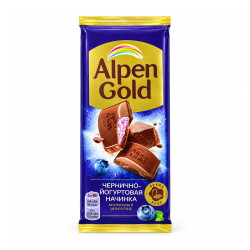 Alpen Gold Шоколад Alpen Gold с фундуком и изюмом 80 г