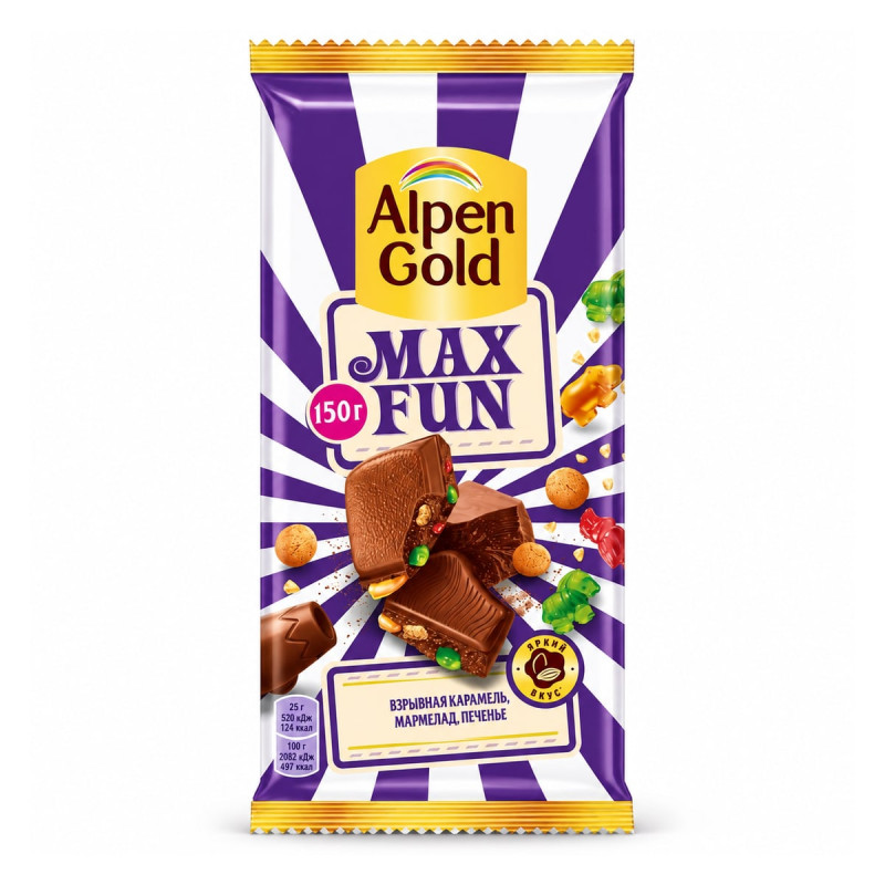 Alpen Gold Шоколад Alpen Gold Max Fun 140 г