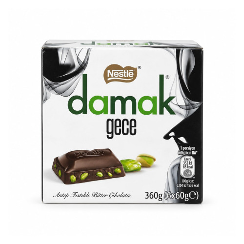 Шоколад Nestlé Damak Gece с фисташками 360 г Шоколад Nestlé Damak Gece с фисташками 360 г