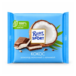 Ritter Sport молочный шоколад Кокос 100г 100 г