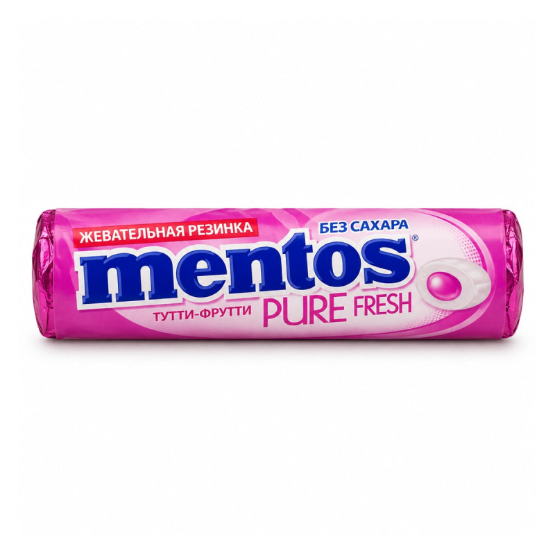 Mentos Pure Fresh Тутти-Фрутти жевательная резинка 27 г