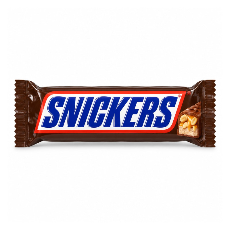 Snickers шоколадный батончик с нугой, карамелью и орехами 50 г