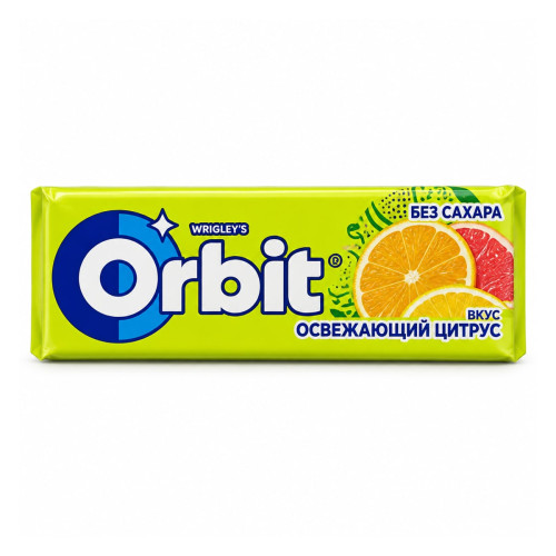 Жевательная резинка Orbit Освежающий цитрус 13,6 г Жевательная резинка Orbit Освежающий цитрус 13,6 г