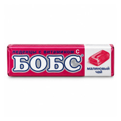 Бобс, леденцы с витамином C малиновый чай, 25 г