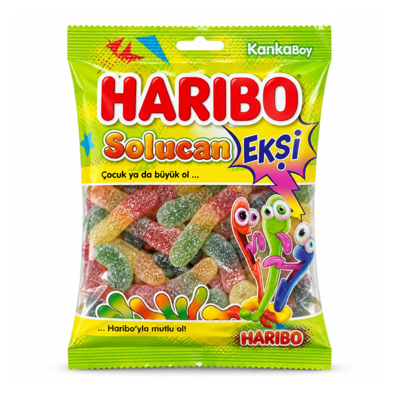 Haribo Мармелад Haribo Solucan Eksi 80 г