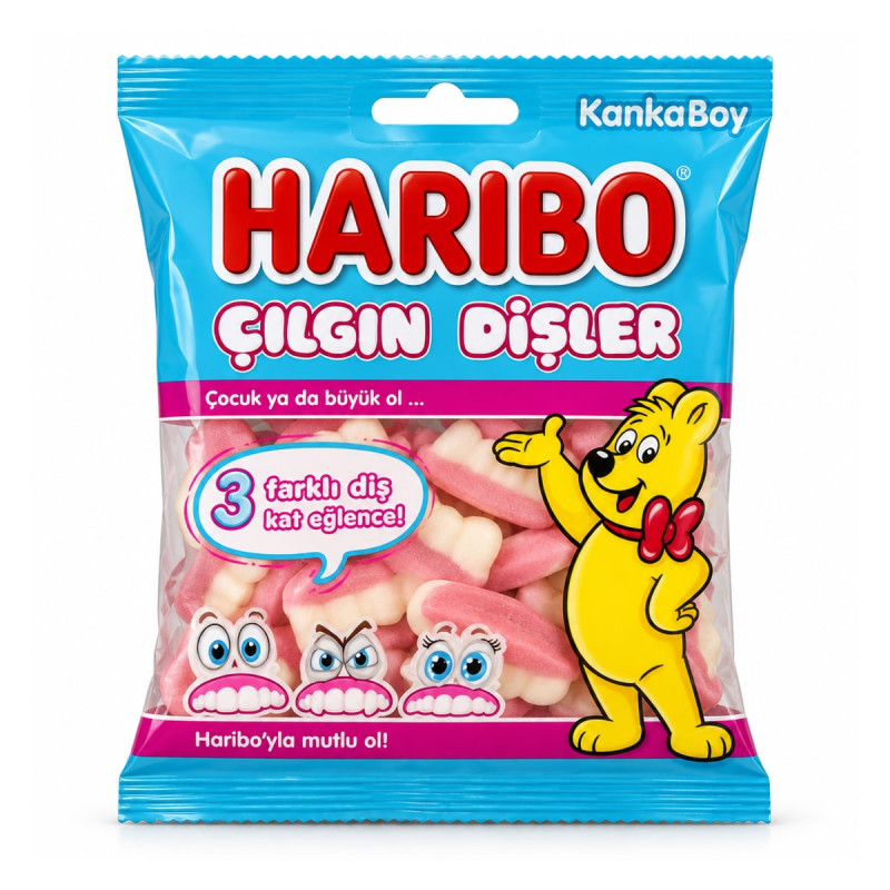 Haribo Мармелад Haribo Çılgın Dişler 80 г