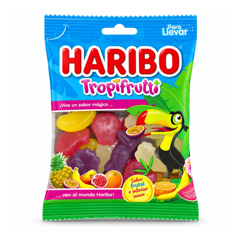 Haribo Tropifrutti, жевательные мармеладные конфеты, 175 г