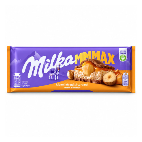 Шоколад Milka MMMAX с цельным фундуком и карамелью 300 г Шоколад Milka MMMAX с цельным фундуком и карамелью 300 г