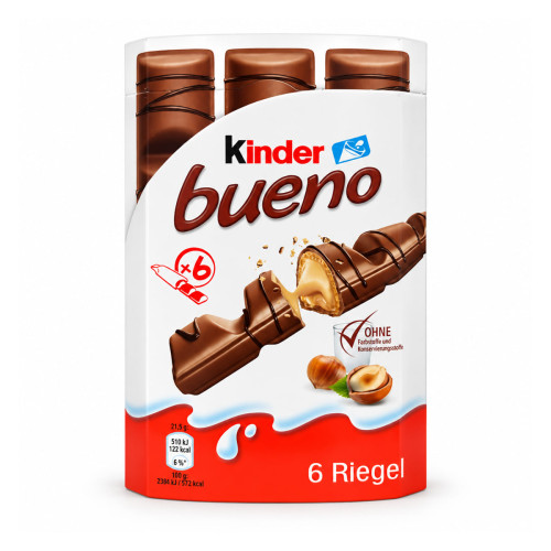 Вафельные батончики Kinder Bueno 6 шт. 129 г Вафельные батончики Kinder Bueno 6 шт. 129 г