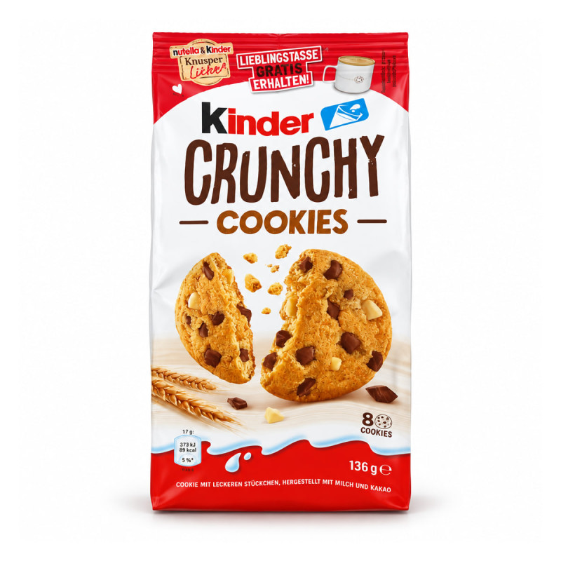 Kinder Печенье Kinder Crunchy Cookies 136 г