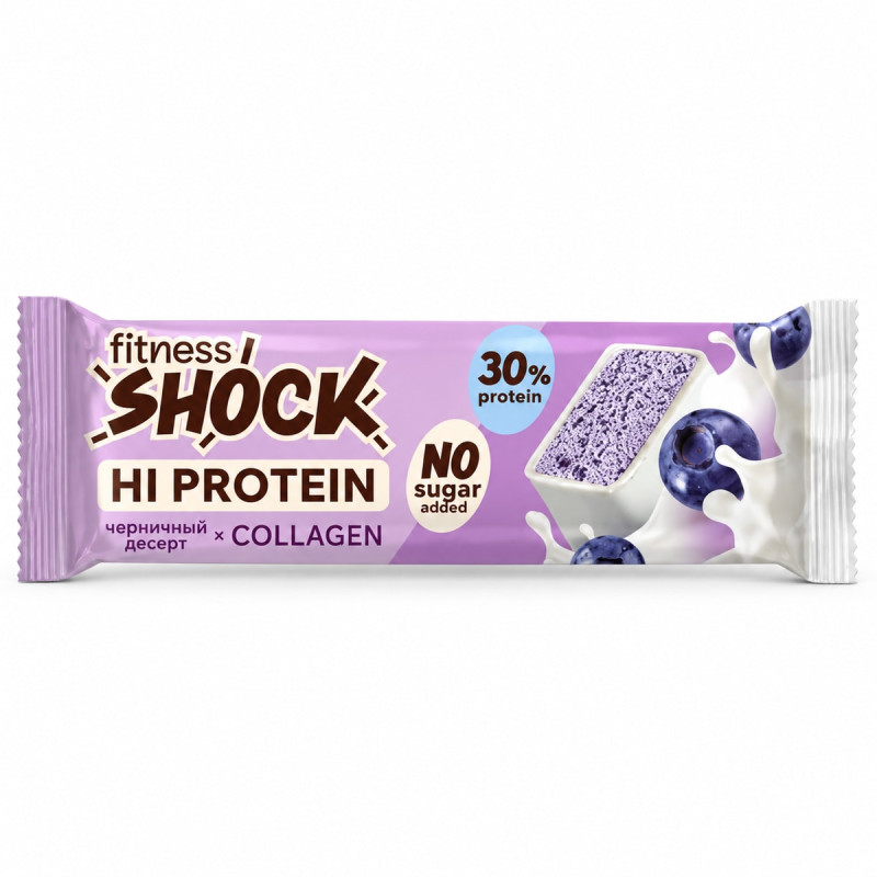 Fitness Shock Батончик Fitness Shock Hi Protein Collagen 60 г