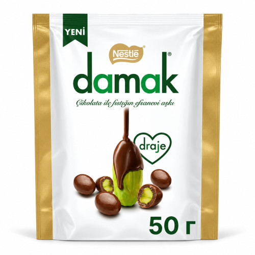 Драже Nestle Damak с фисташкой 50 г Драже Nestle Damak с фисташкой 50 г