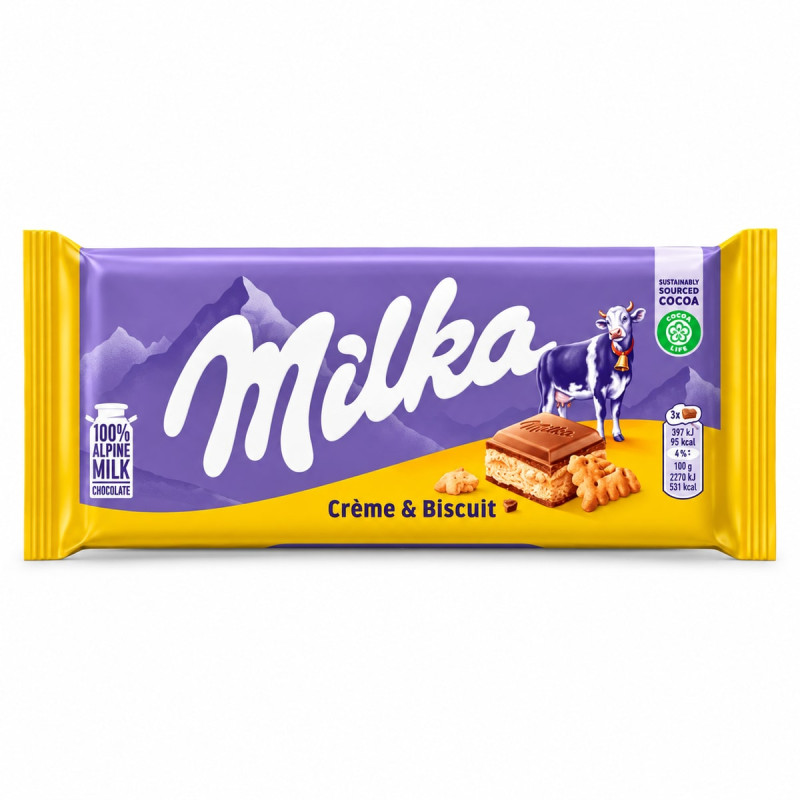 Milka Шоколад Milka Creme & Biscuit 100 г