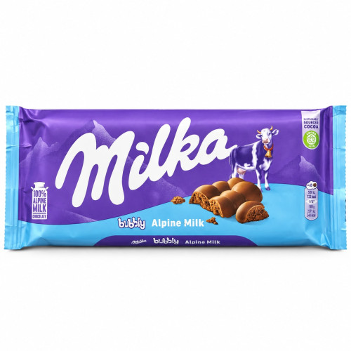 Шоколад Milka Bubbly Alpine Milk 100 г Шоколад Milka Bubbly Alpine Milk 100 г