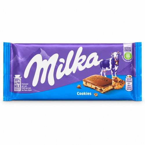 Шоколад Milka Cookies 100 г Шоколад Milka Cookies 100 г