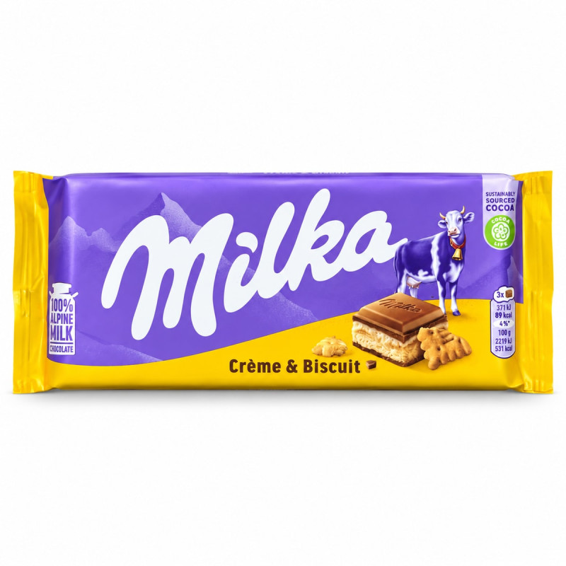Milka Шоколад Milka Creme & Biscuit 100 г