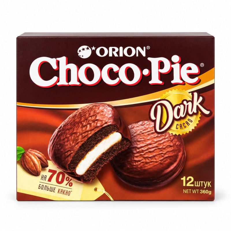 Orion Пирожное Orion Choco Pie Dark 12 шт. 360 г