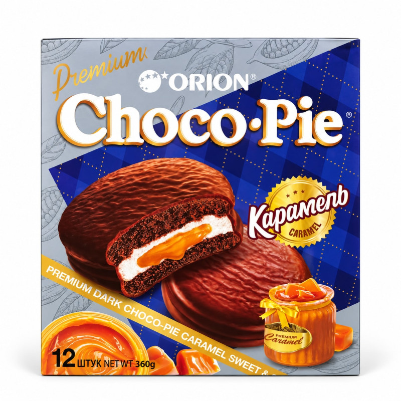 Orion Пирожное Orion Choco Pie Карамель 12 шт. 360 г