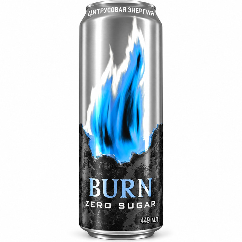 Burn Энергетический напиток Цитрусовая Энергия Zero Sugar 449 мл