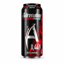 Adrenaline Rush Энергетический напиток Vitamin Power Berry Mix 449 мл