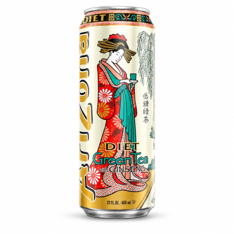 AriZona Чай Diet Green Tea with Ginseng 650 мл