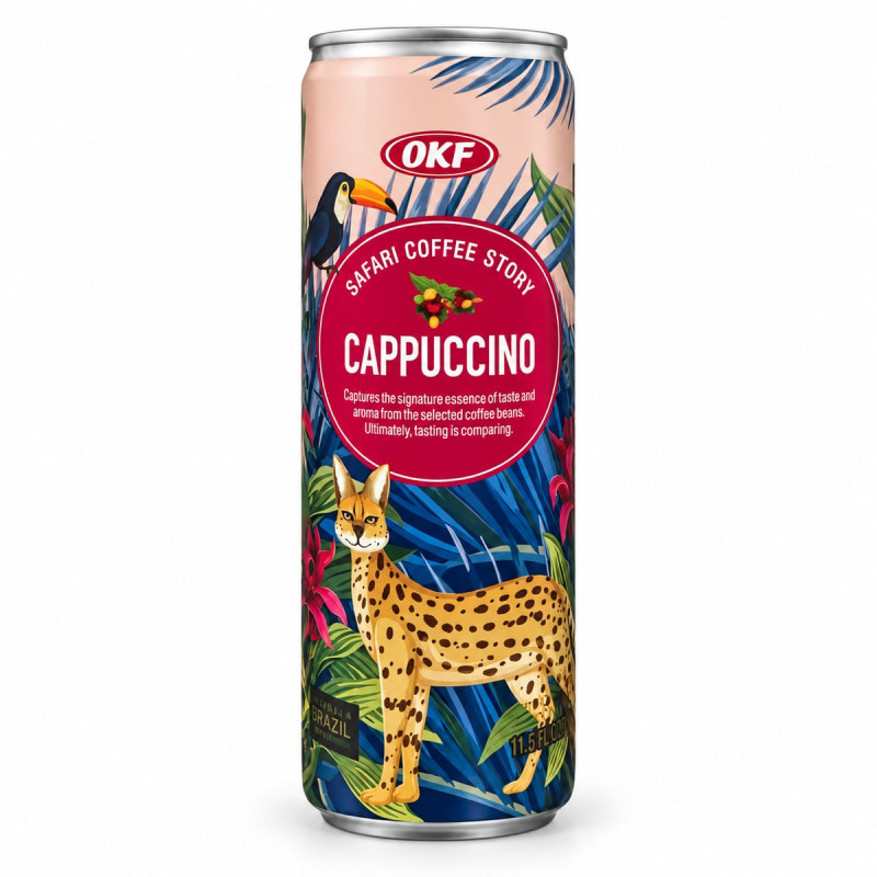 OKF Кофейный напиток Safari Coffee Story Cappuccino 340 мл