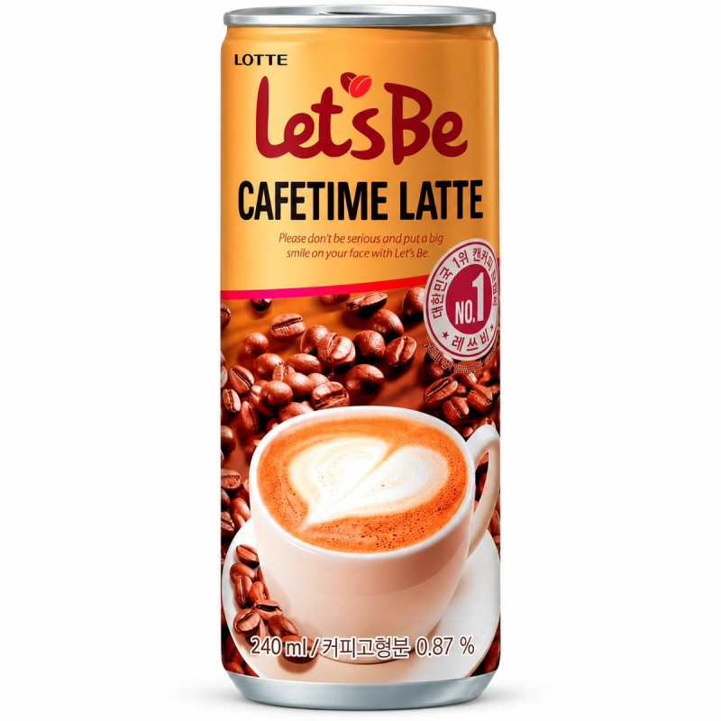 Lotte Кофейный напиток Let's Be Cafetime Latte 240 мл