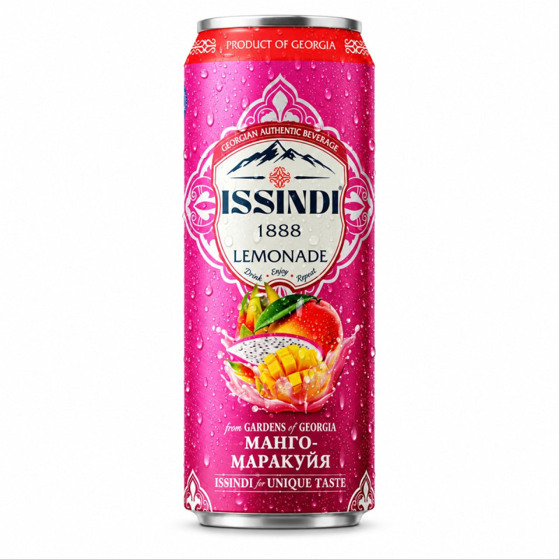 Issindi Lemonade Лимонад Манго-маракуйя 330 мл