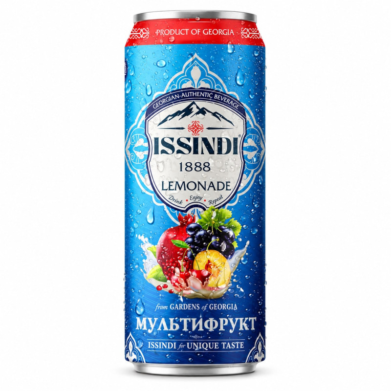 Issindi Lemonade Лимонад Мультифрукт 330 мл