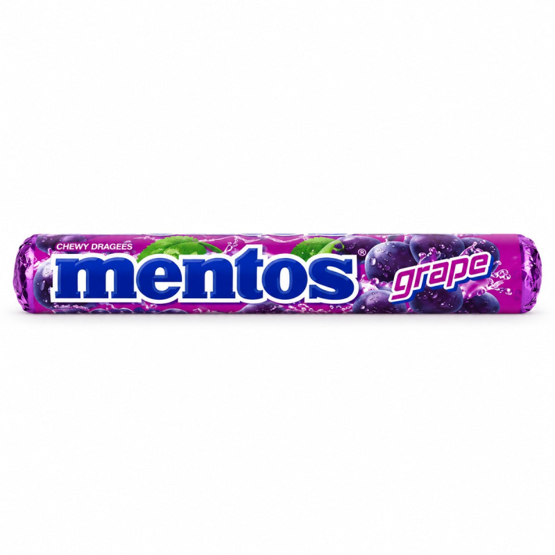 Mentos Драже жевательное Виноград 37.5 г