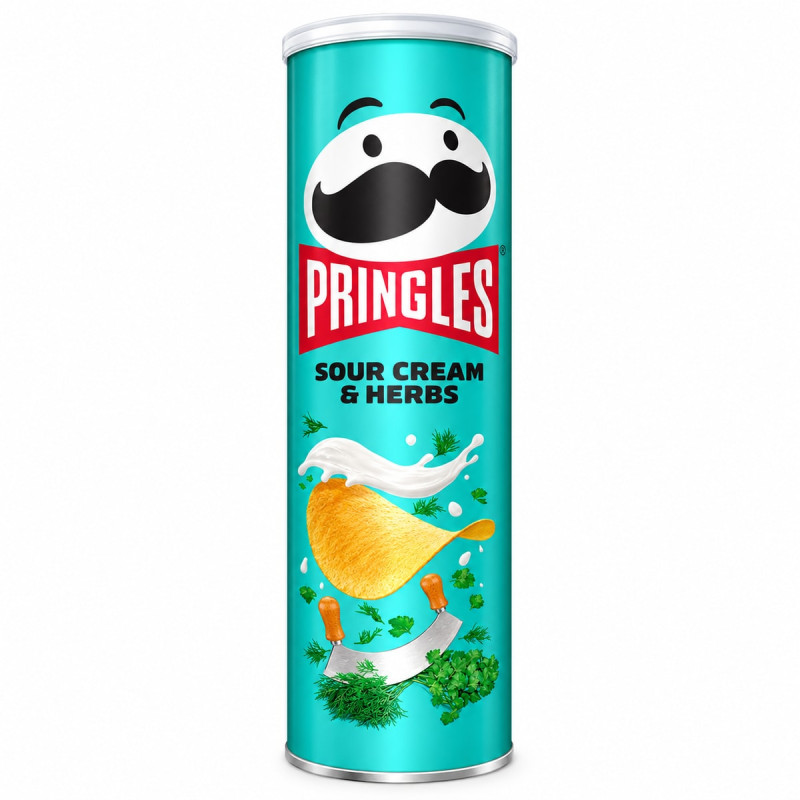 Pringles Чипсы Sour Cream & Herbs 165 г