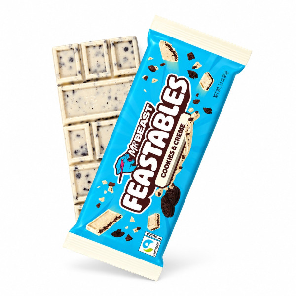 MrBeast Feastables Шоколад Cookies & Creme 60 г