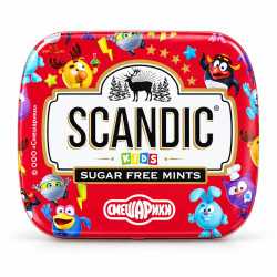 Scandic Драже Kids со вкусом малины без сахара 14 г