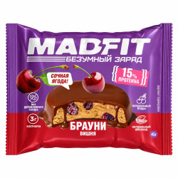 MADFIT Протеиновый брауни Вишня 45 г