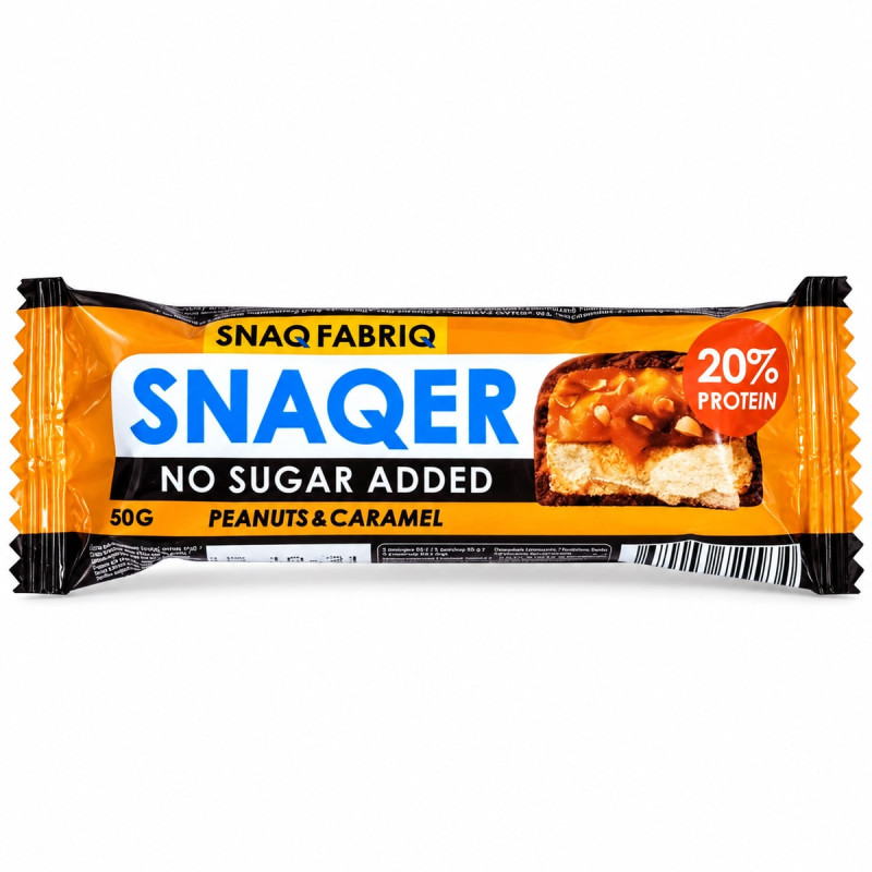 SNAQER Протеиновое печенье Арахис и карамель 50 г