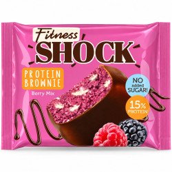 Fitness Shock Протеиновый брауни Ягодный микс 50 г