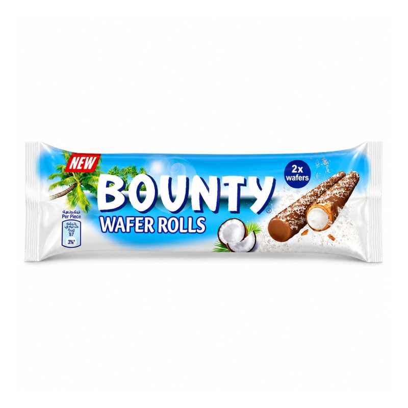 Bounty Вафельные трубочки Wafer Rolls 24 г
