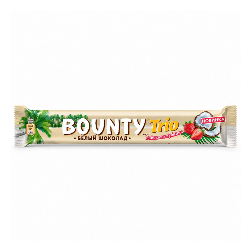 Bounty Батончик Trio Райская клубника 78 г