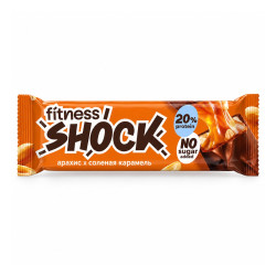 Fitness Shock Протеиновый батончик Арахис и солёная карамель 50 г