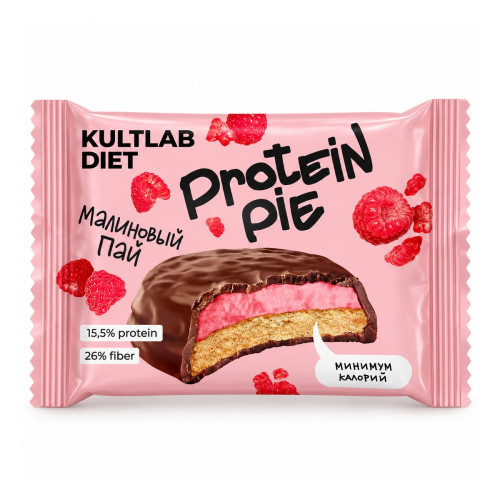 Протеиновое пирожное DIET Малиновый пай Протеиновое пирожное DIET Малиновый пай