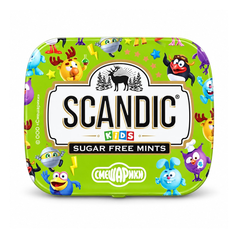 Scandic Драже Kids Яблоко без сахара 14 г